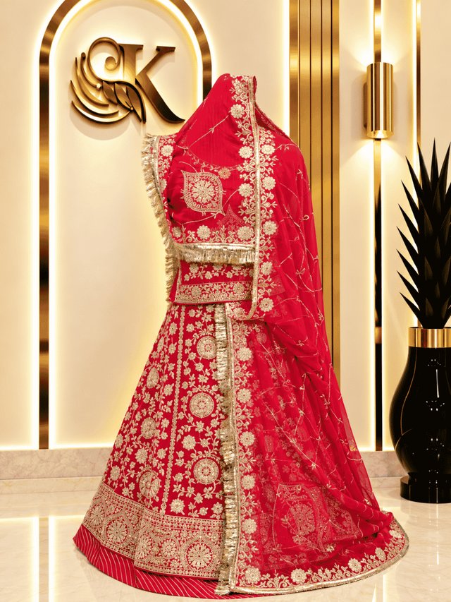 Karwa Chauth Semi Pure Rajputi Poshak 2 — Royal Rajputi Poshak by Findaro