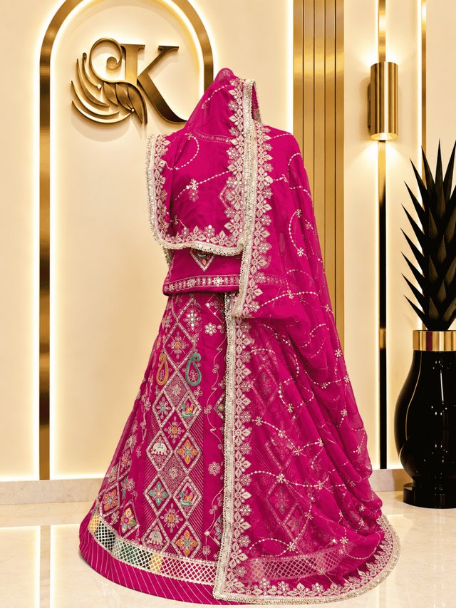 Supriya Semi Pure Rajputi Poshak– Rani — Royal Rajputi Poshak by Findaro