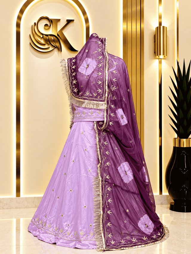 Latika Satin Rajputi Poshak – Pink — Royal Rajputi Poshak by Findaro