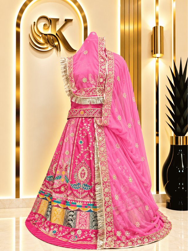 Nidhi Gold Crush Rajputi Poshak– Gajari — Royal Rajputi Poshak by Findaro