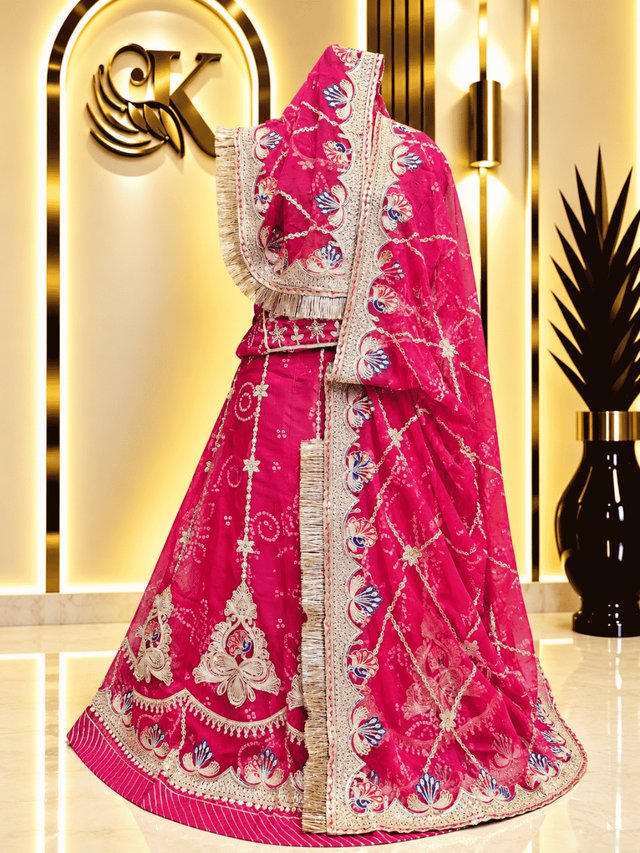 KRUTI Semi Pure Rajputi Poshak – RANI — Royal Rajputi Poshak by Findaro
