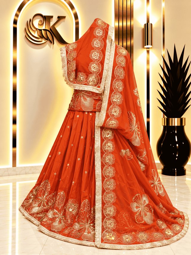 Sonu D natural Rajputi Poshak– Rust — Royal Rajputi Poshak by Findaro