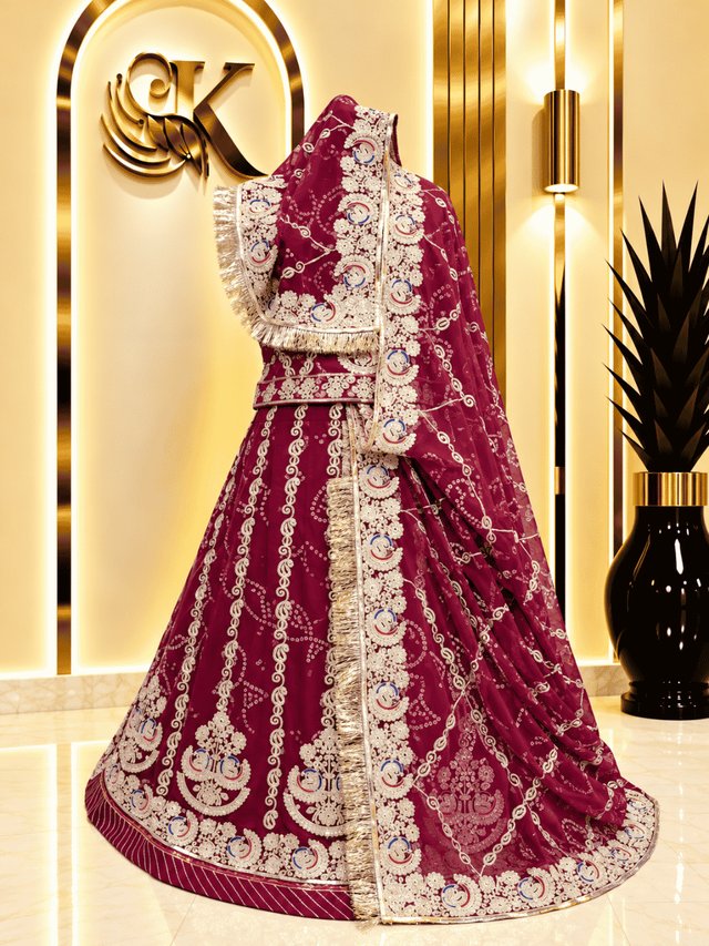 Mewar Semi Pure Rajputi Poshak – Wine — Royal Rajputi Poshak by Findaro