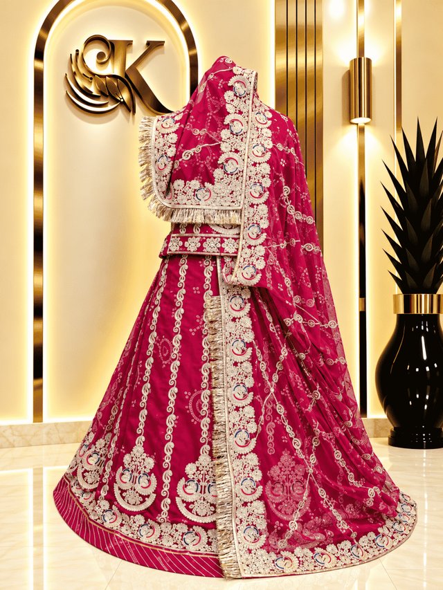 Mewar Semi Pure Rajputi Poshak – Rani — Royal Rajputi Poshak by Findaro