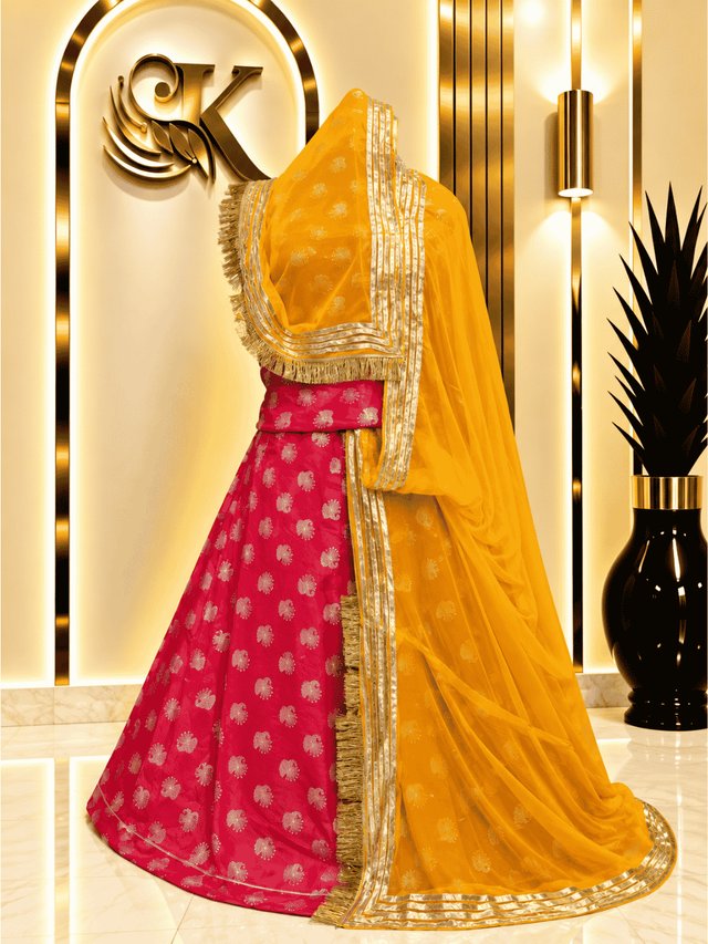 Anvika Silk Rajputi Poshak – Red1 — Royal Rajputi Poshak by Findaro
